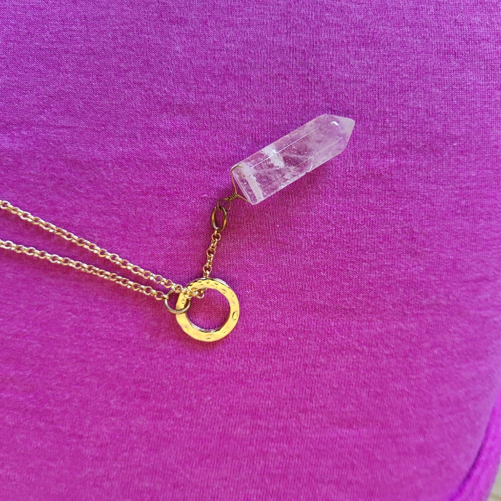 Costume crystal and gold necklace from Nordstroms